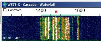 Señales WSPR correctas dentro de la banda 1400-1600 Hz